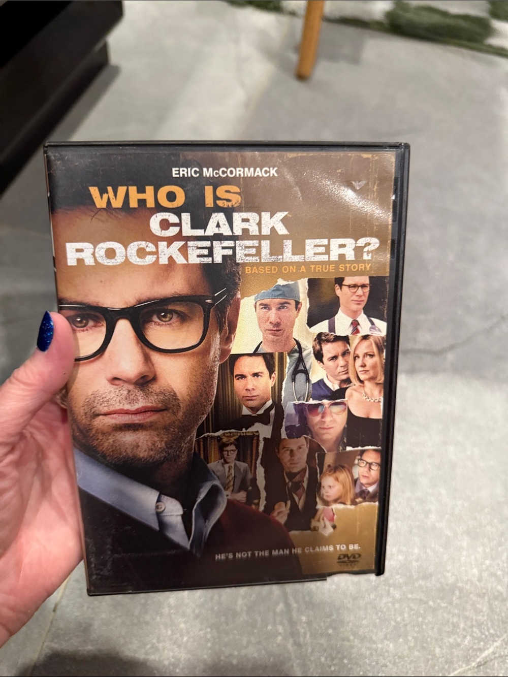 Who Is Clark Rockefeller? DVD - Yellow, White, Black Cover